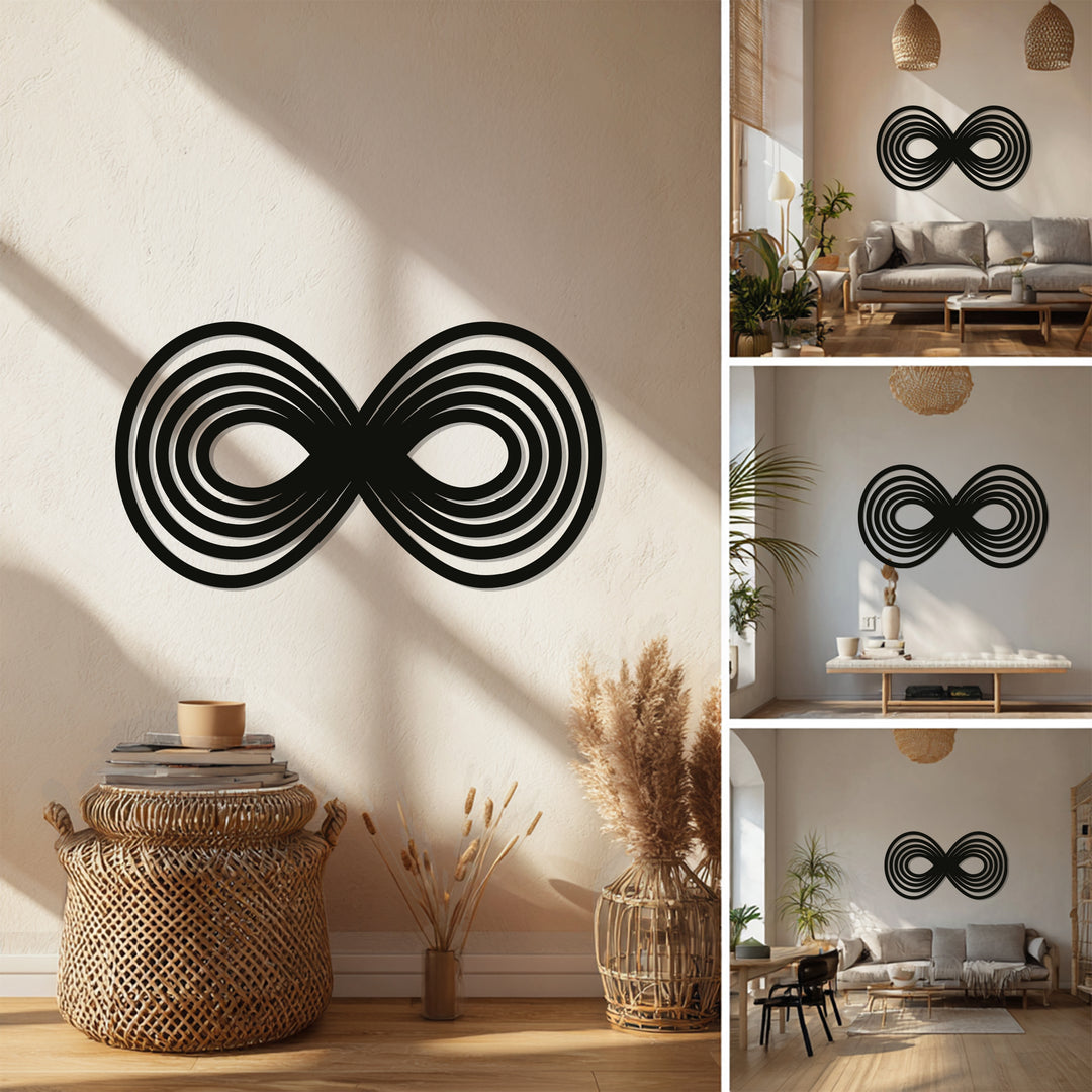 Infinity Loop Metal Wall Art – Modern Abstract Symbol
