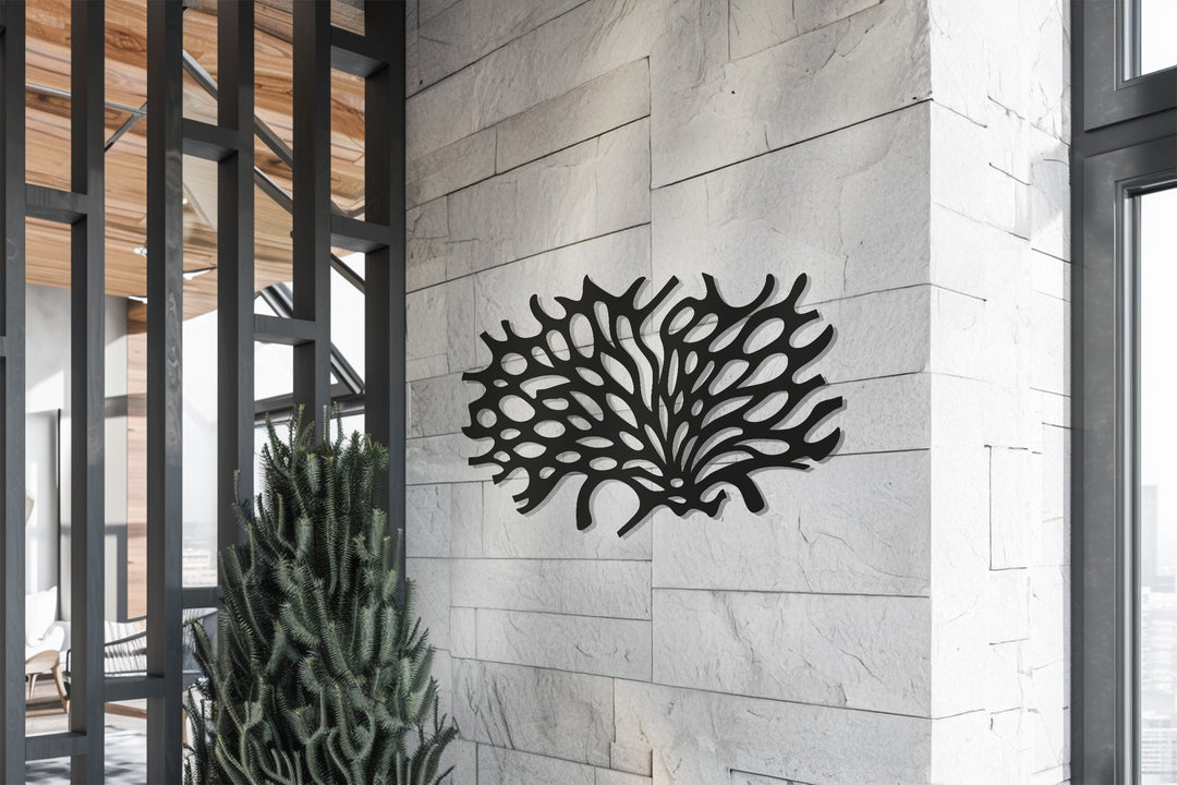 Organic Coral Metal Wall Art – Modern Abstract Nature-Inspired Décor
