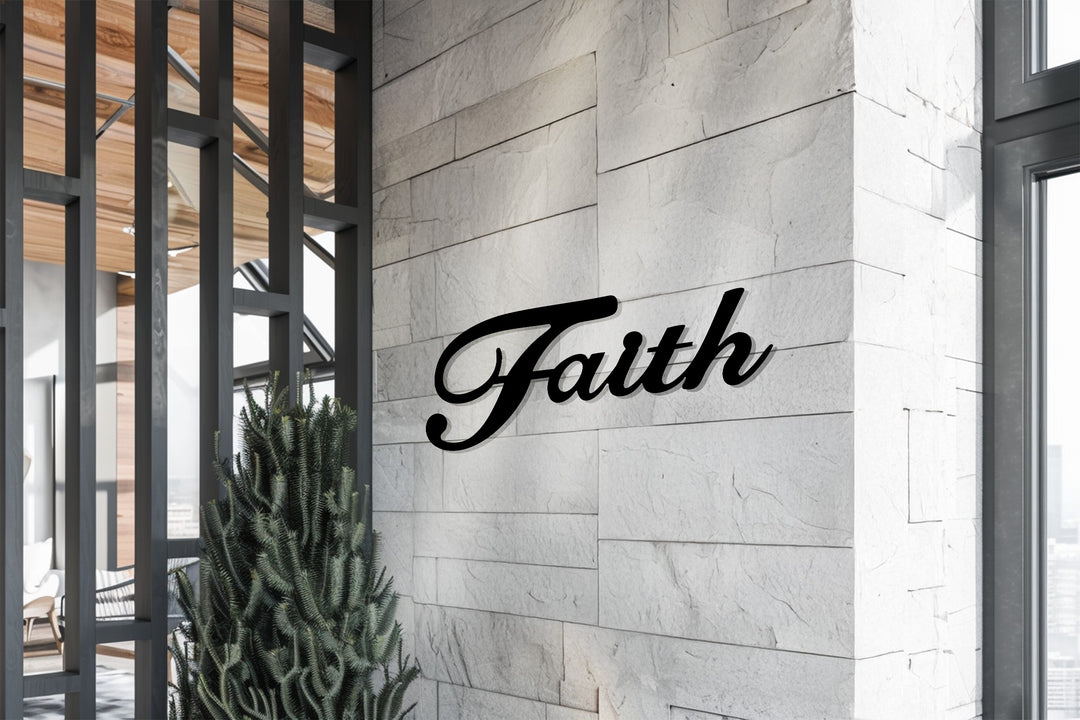 Faith – Inspirational Metal Wall Art
