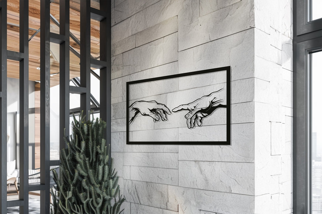 Creation Hands Metal Wall Art – Inspired Sacred Design