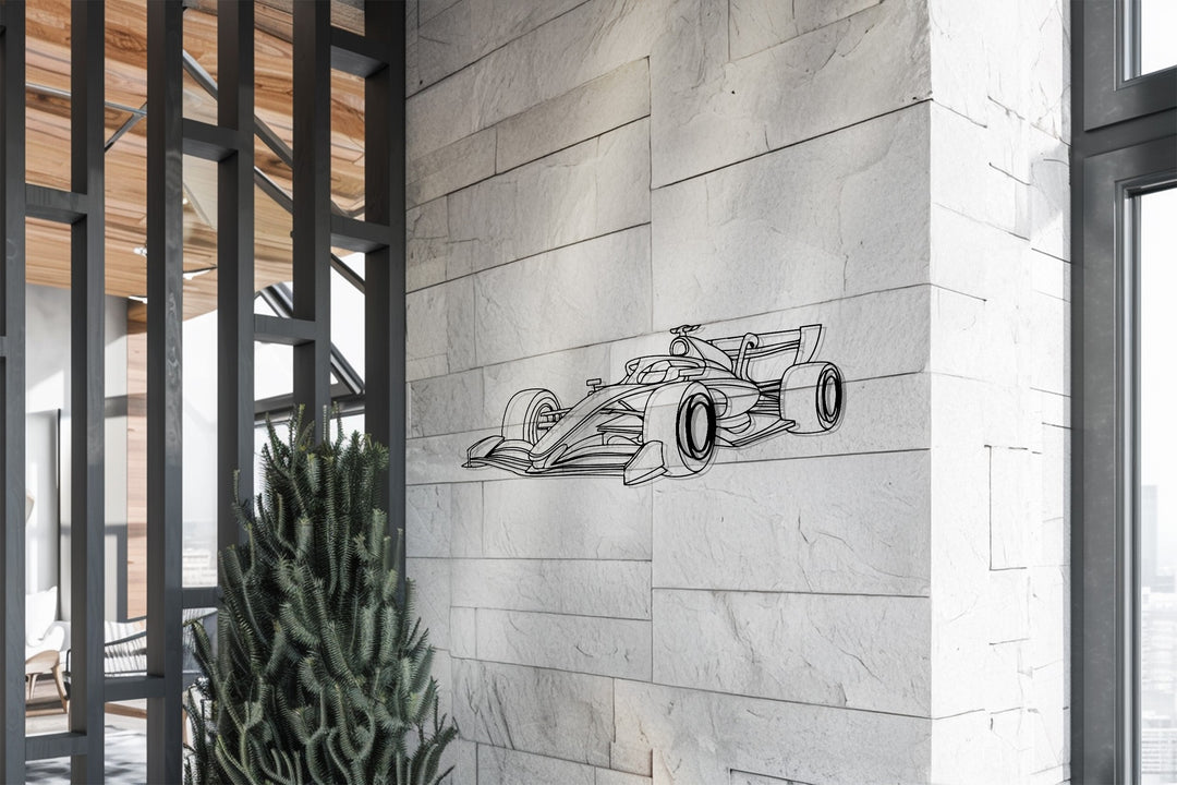 السرعة الهوائية – الفورمولا واحد الحديثة فن جداري معدني