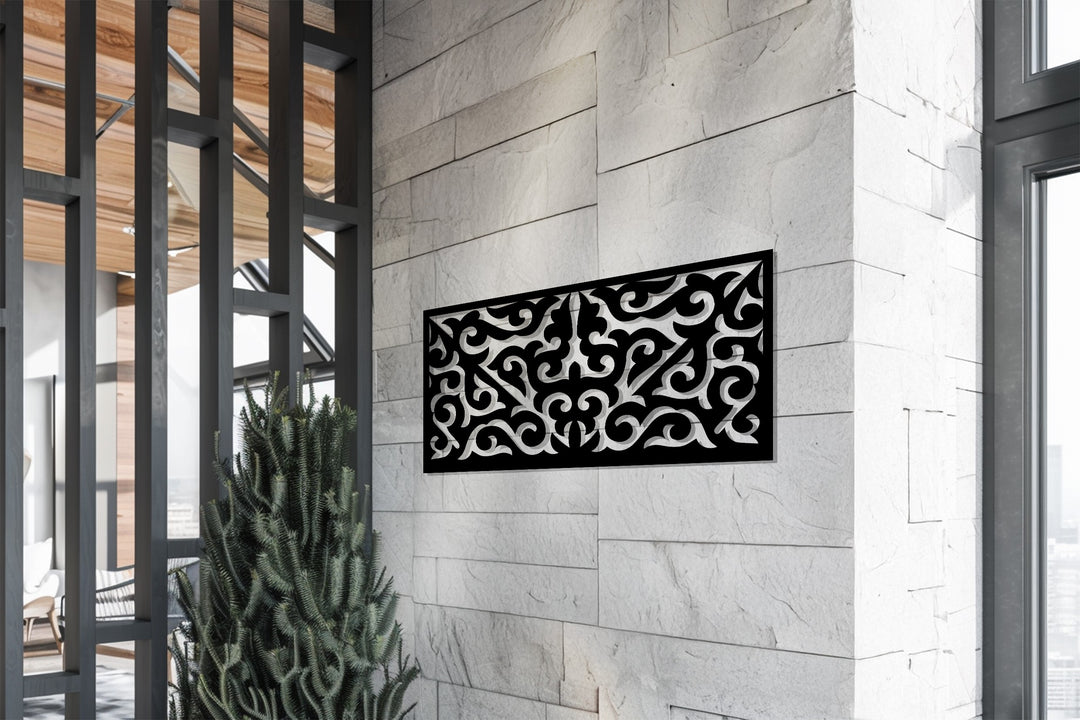 تناغم مهيب – زخرفي فن جداري معدني لوحة