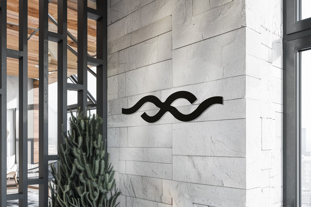 Wave Flow – Minimalist Abstract Metal Wall Art