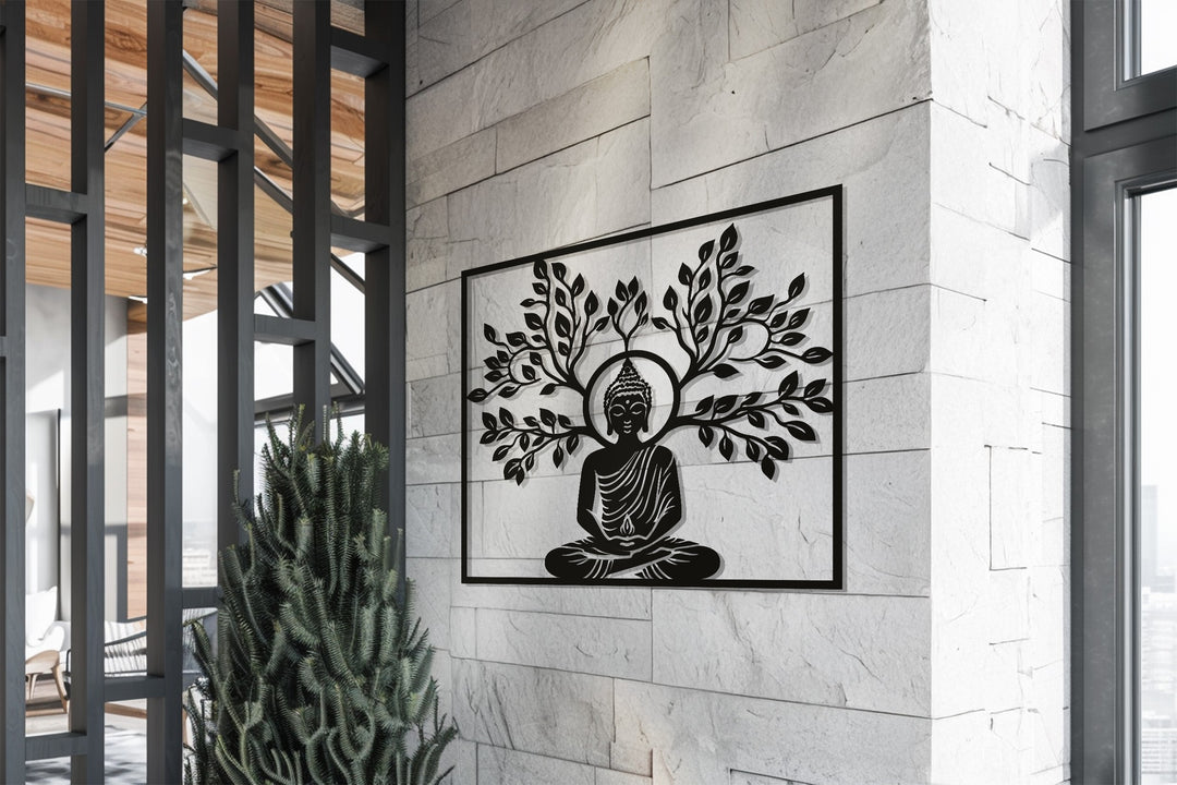 Buddha Serenity – Sacred Meditation Metal Wall Art