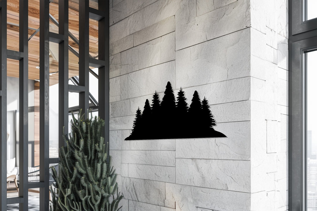 Forest Silhouette – Nature Inspired Metal Wall Art