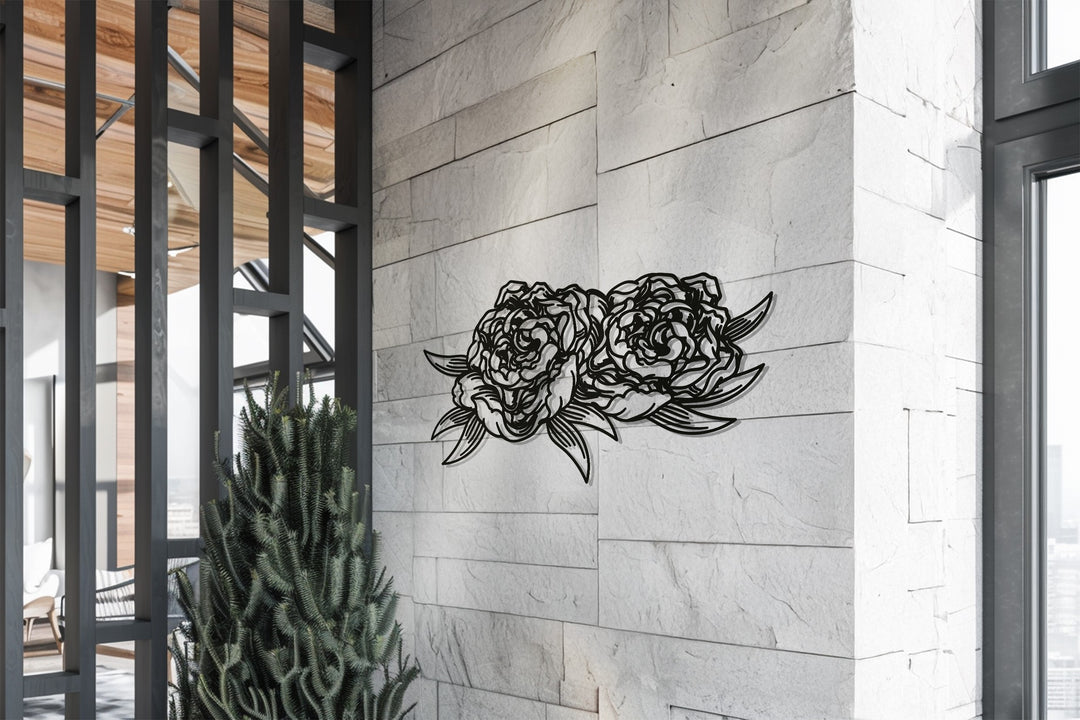 Blooming Roses – Elegant Floral Metal Wall Art