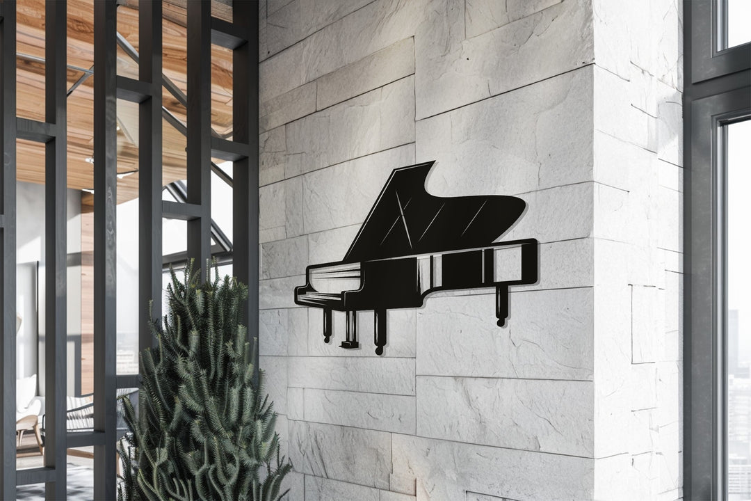 Grand Piano – Elegant Music-Inspired Metal Wall Art