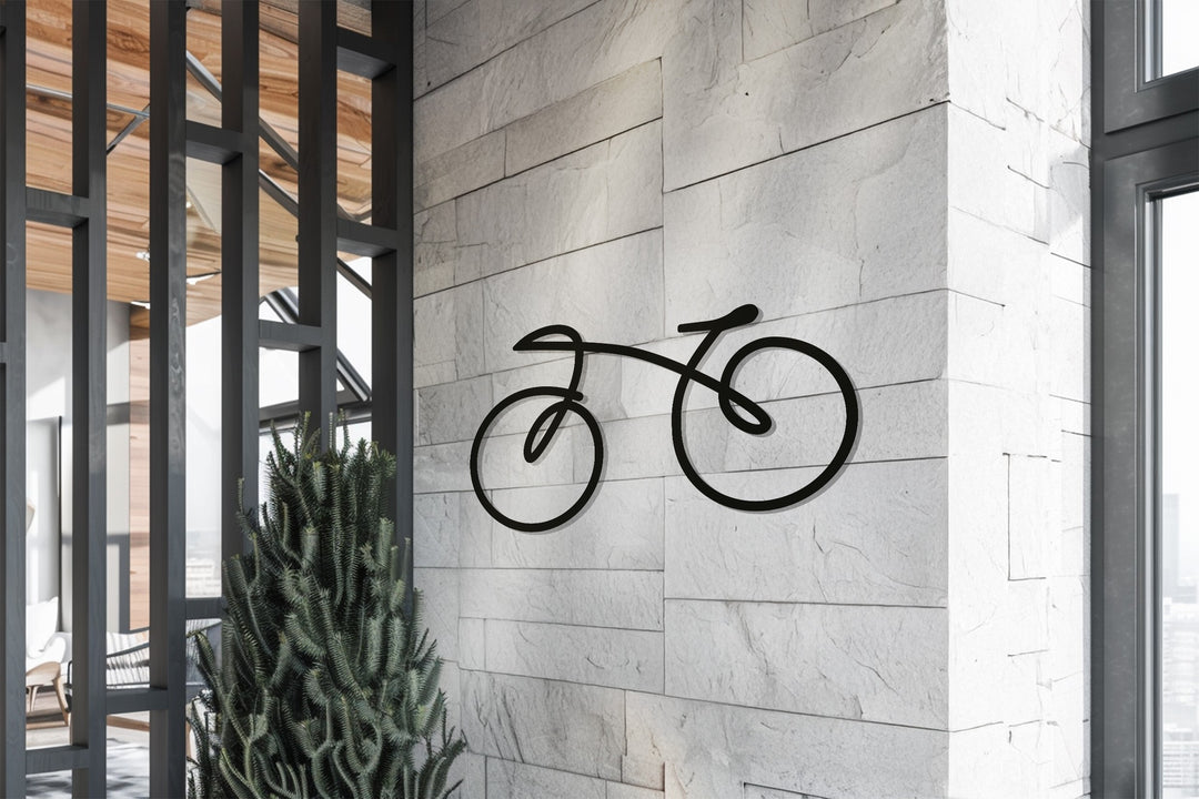 Minimal Bicycle – Modern Metal Wall Art