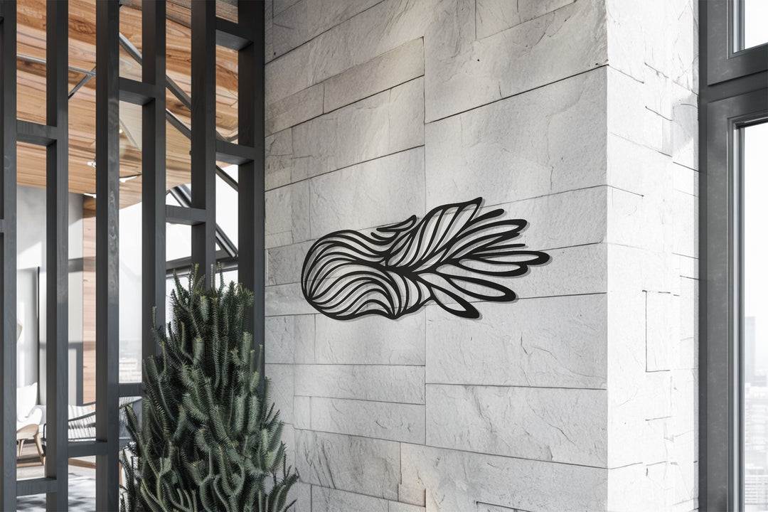 Flowing Wave Metal Wall Art – Modern Abstract Design