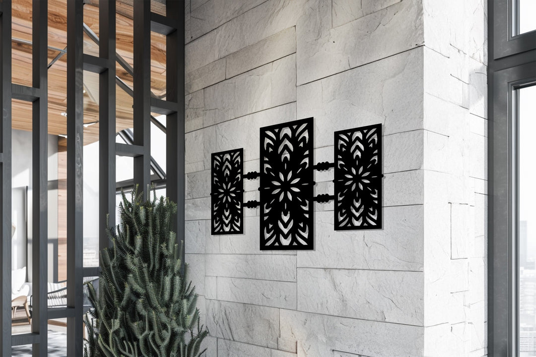 التناغم الهندسي – أنماط حديثة فن جداري معدني