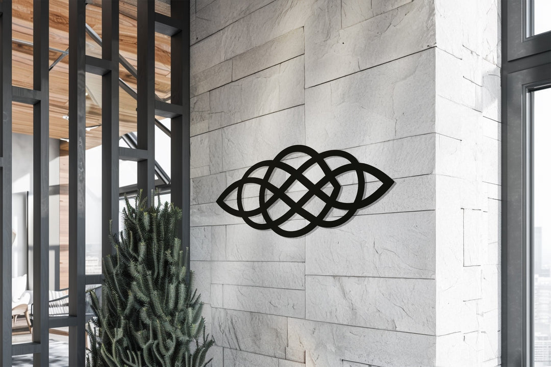 Celtic Knot Harmony – Geometric Metal Wall Art