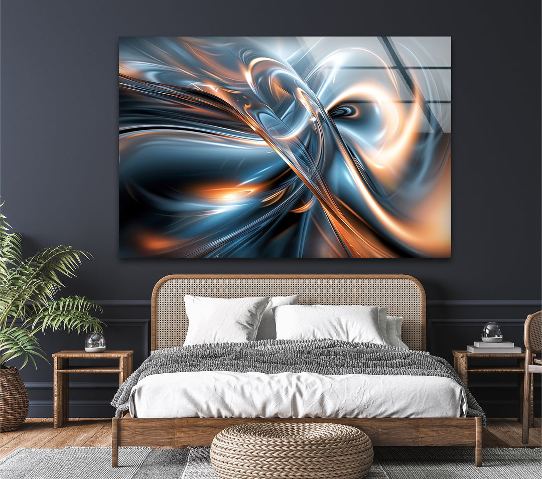 AeroSpark Fusion Helix – دوامة معدنية عالية الطاقة اللوحات الزجاجية الجدارية