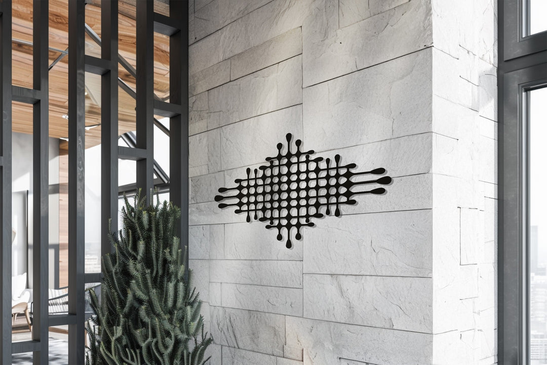 Geometric Fusion – Modern Abstract Metal Wall Art