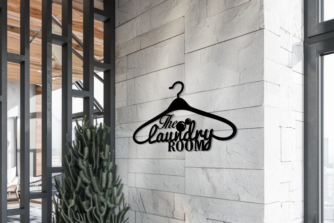 The Laundry Room – Modern Hanger Metal Wall Art
