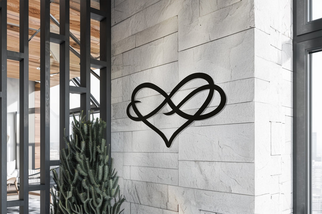 Infinity Heart – Modern Love Metal Wall Art