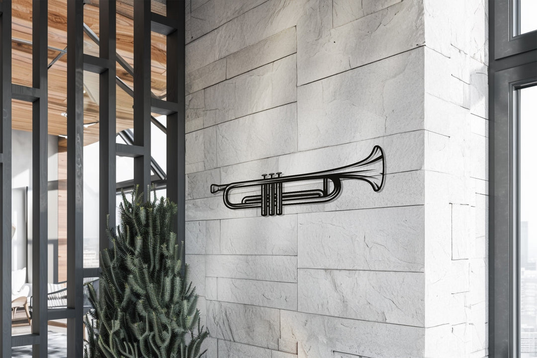 Trumpet – Jazz-Inspired Music Metal Wall Art