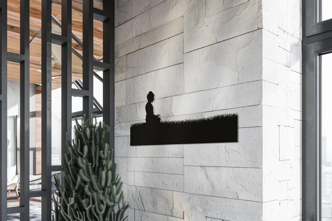 Meditating Buddha – Tranquil Zen Metal Wall Art