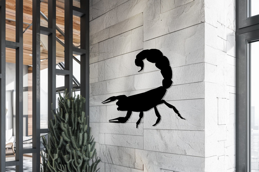 Scorpion Silhouette – Bold Metal Wall Art