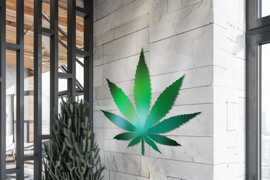 contemporary plant metal wall art