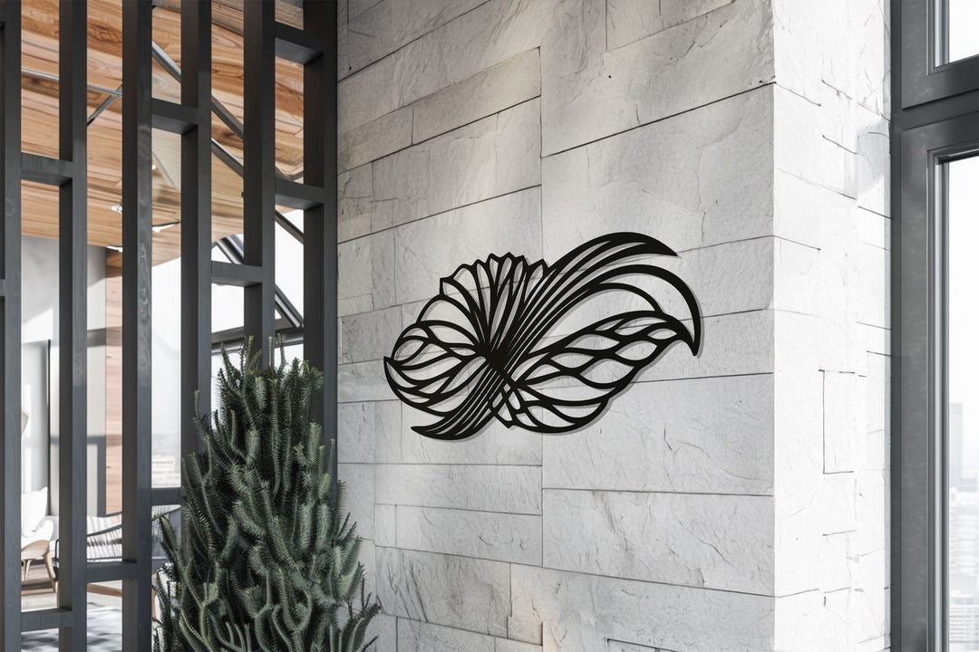 Abstract Floral Wings – Modern Metal Wall Art
