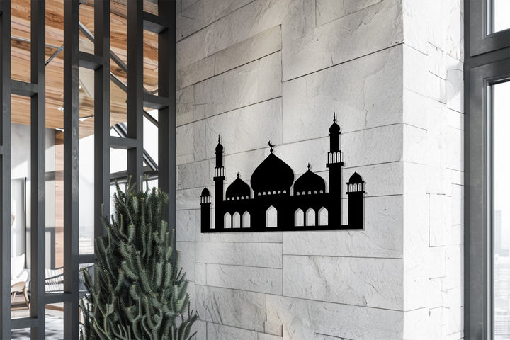 Islamic mosque silhouette wall decor