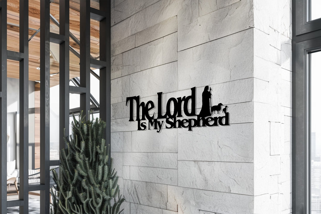 The Lord Is My Shepherd – Christian Metal Wall Art