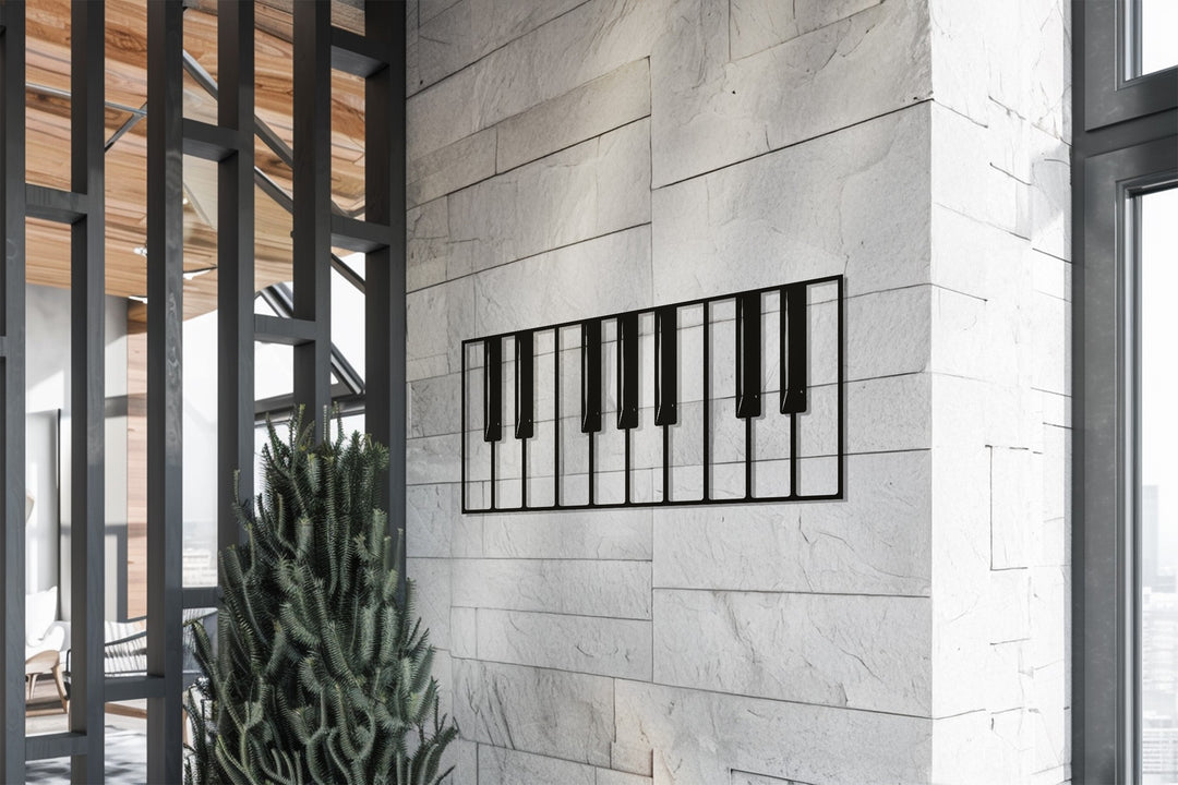Piano Keys – Modern Music Metal Wall Art