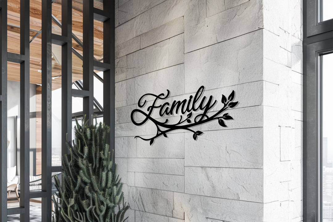 Family Branch Metal Wall Art – Elegant Symbol of Love and Togetherness