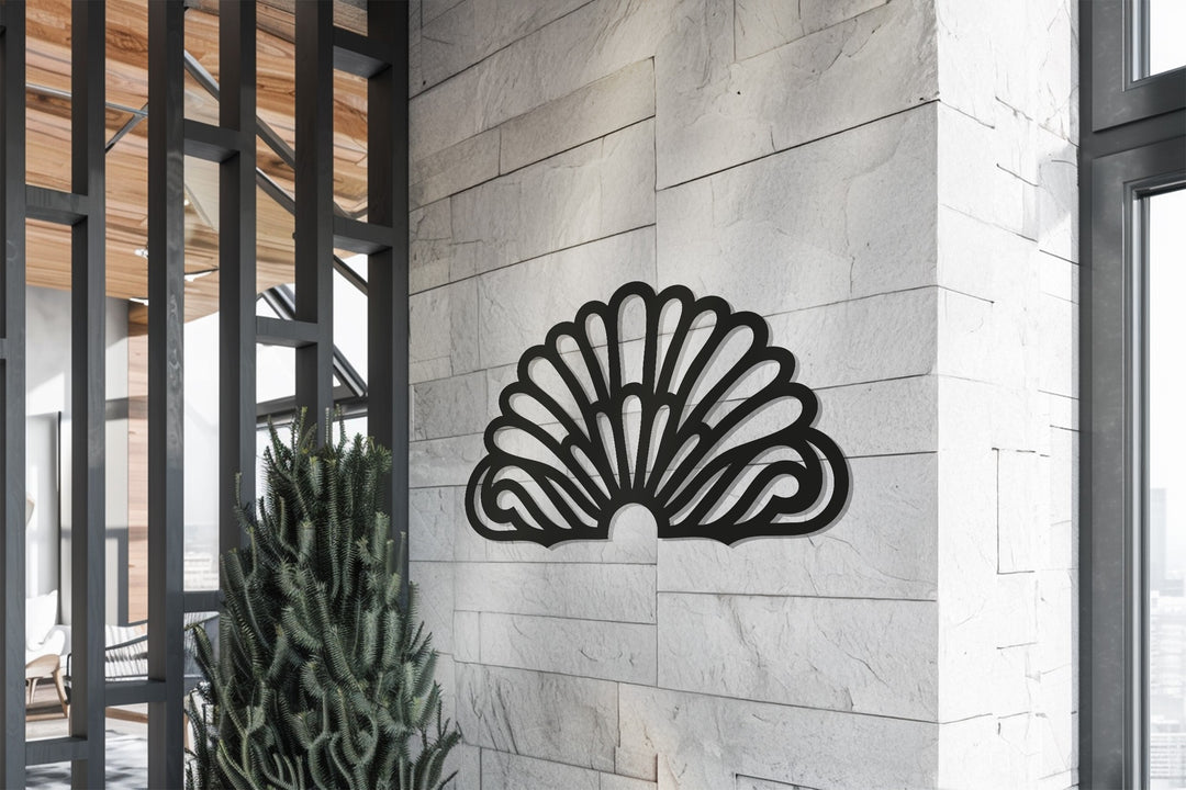 Art Deco Fan Wall Art – Modern Metal Wall Decor