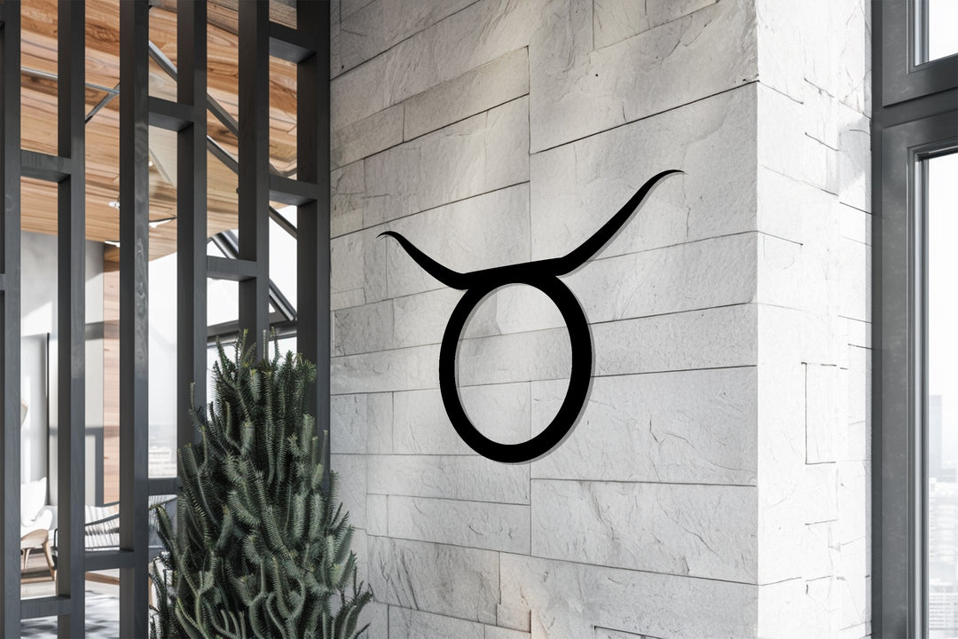 Taurus Zodiac Symbol – Astrology Metal Wall Art