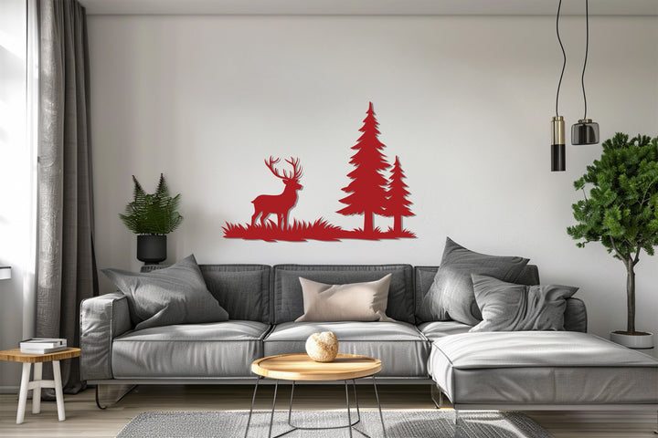 Modern rustic wildlife wall décor for home interiors