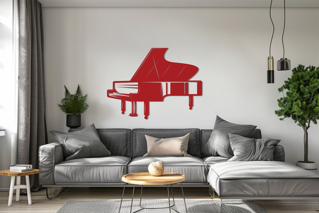 Grand Piano – Elegant Music-Inspired Metal Wall Art