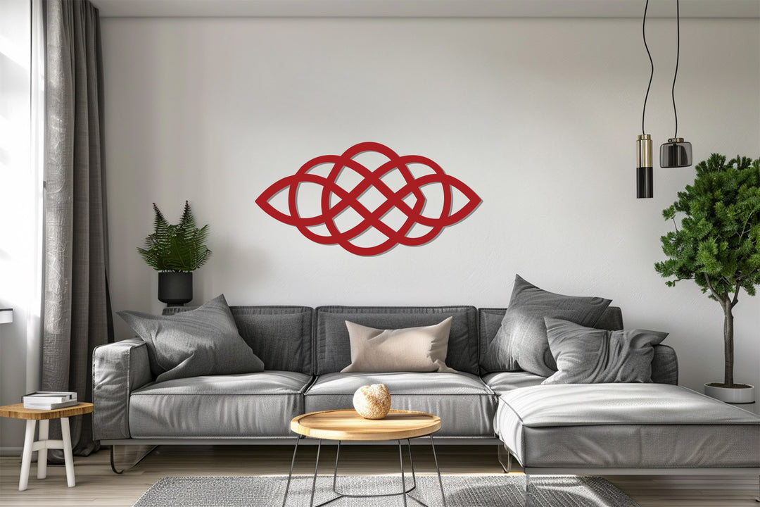 Celtic Knot Harmony – Geometric Metal Wall Art
