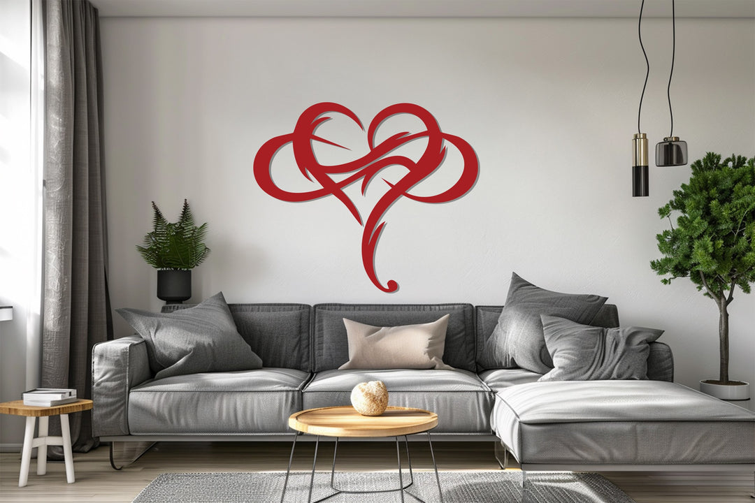 Tribal Heart – Modern Metal Wall Art