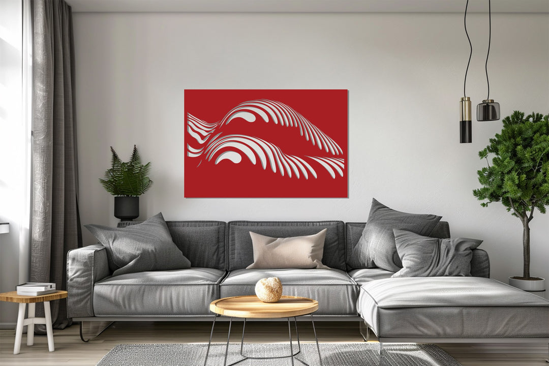 Ethereal Curves – Abstract Minimalist Metal Wall Art