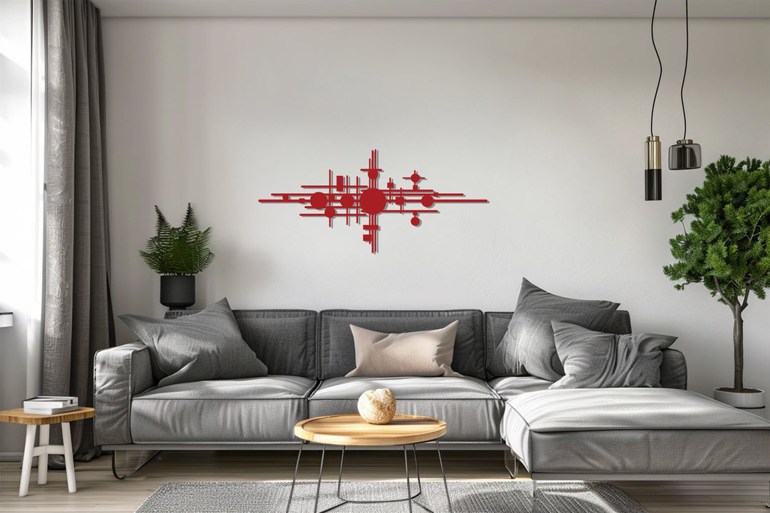 Geometric Balance – Abstract Metal Wall Art