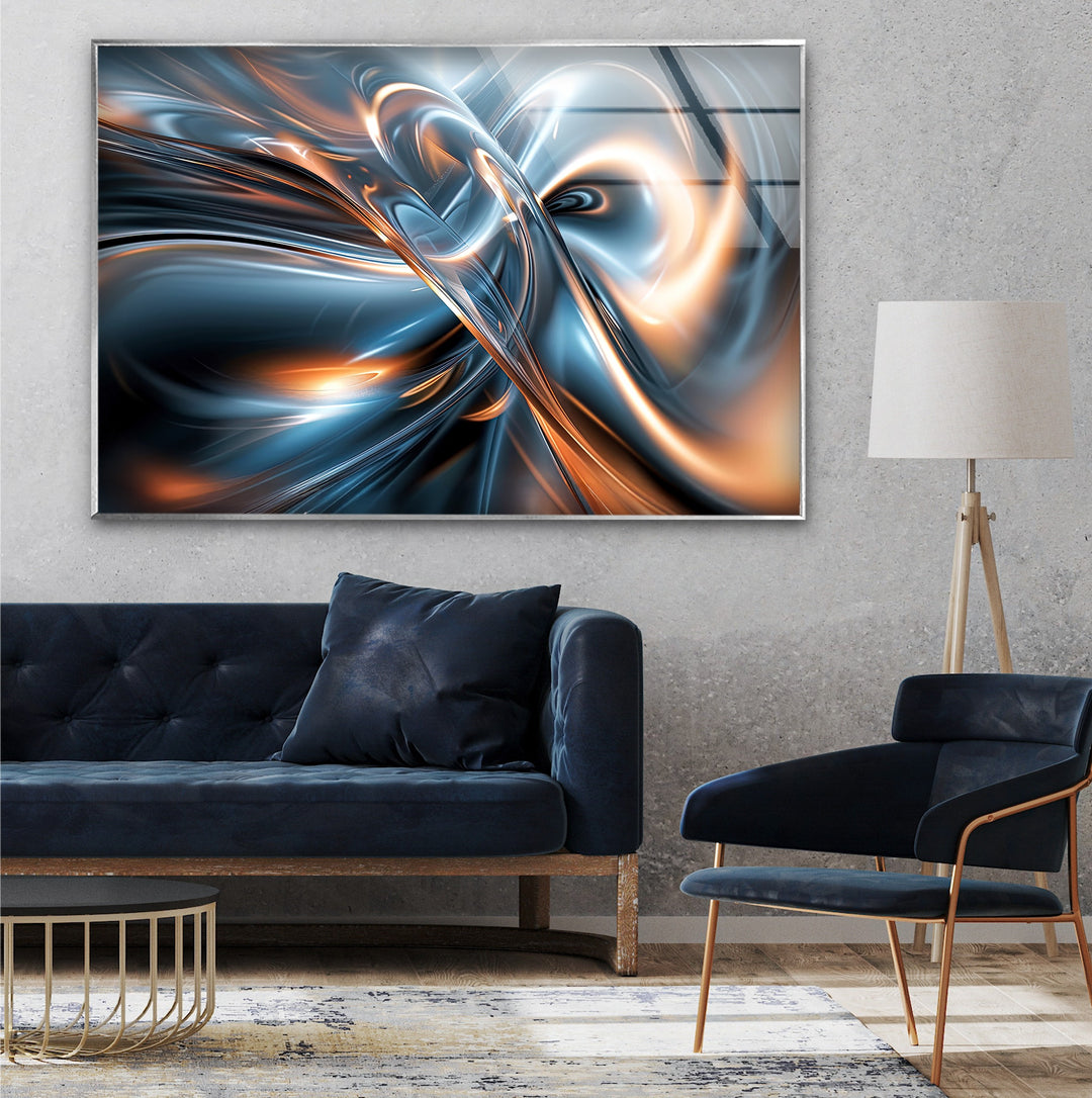 AeroSpark Fusion Helix – دوامة معدنية عالية الطاقة اللوحات الزجاجية الجدارية