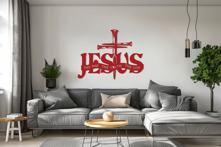 Religious home décor metal cross design