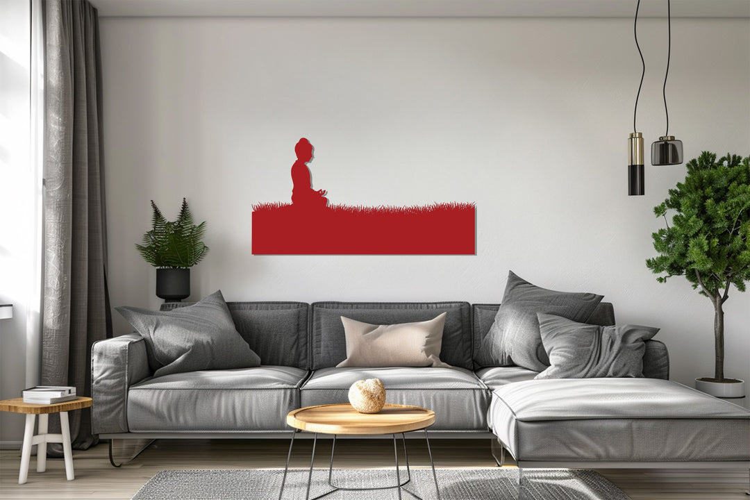 Tranquil Buddha silhouette home décor piece