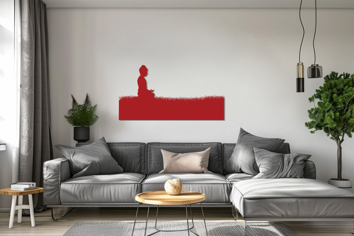 Tranquil Buddha silhouette home décor piece