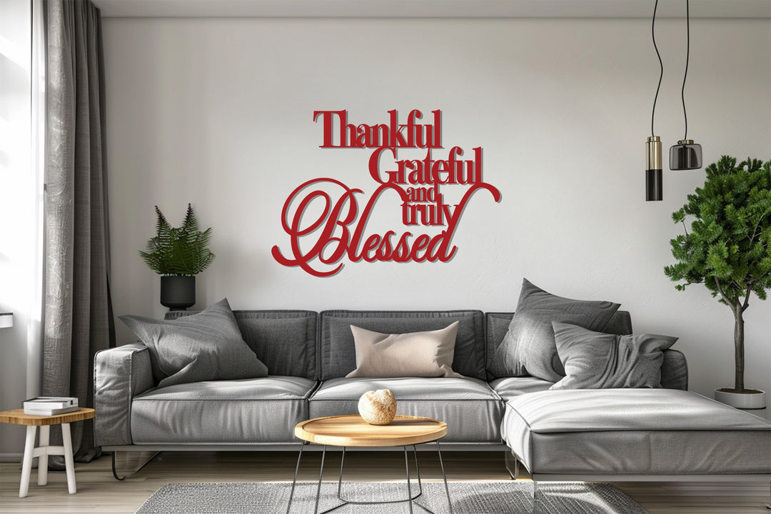Modern farmhouse blessed wall decoration