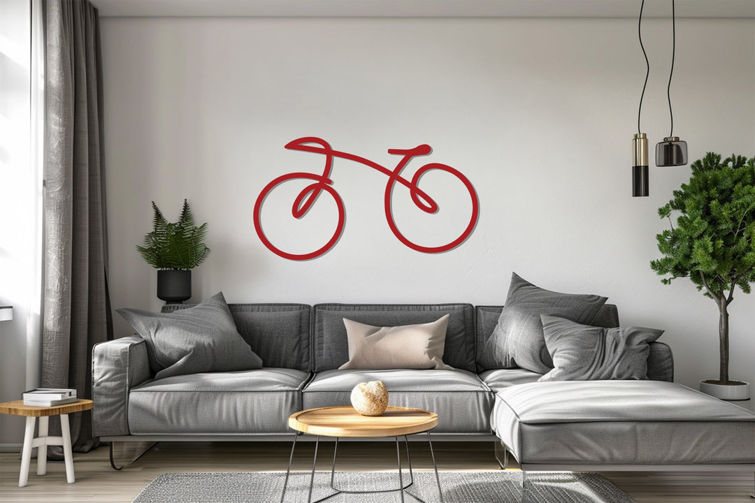 Minimal Bicycle – Modern Metal Wall Art