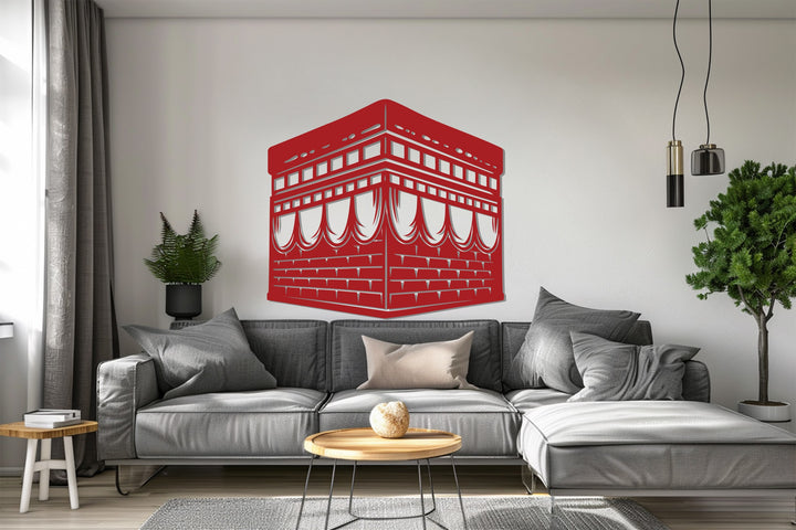 Black Kaaba wall art Islamic home decor