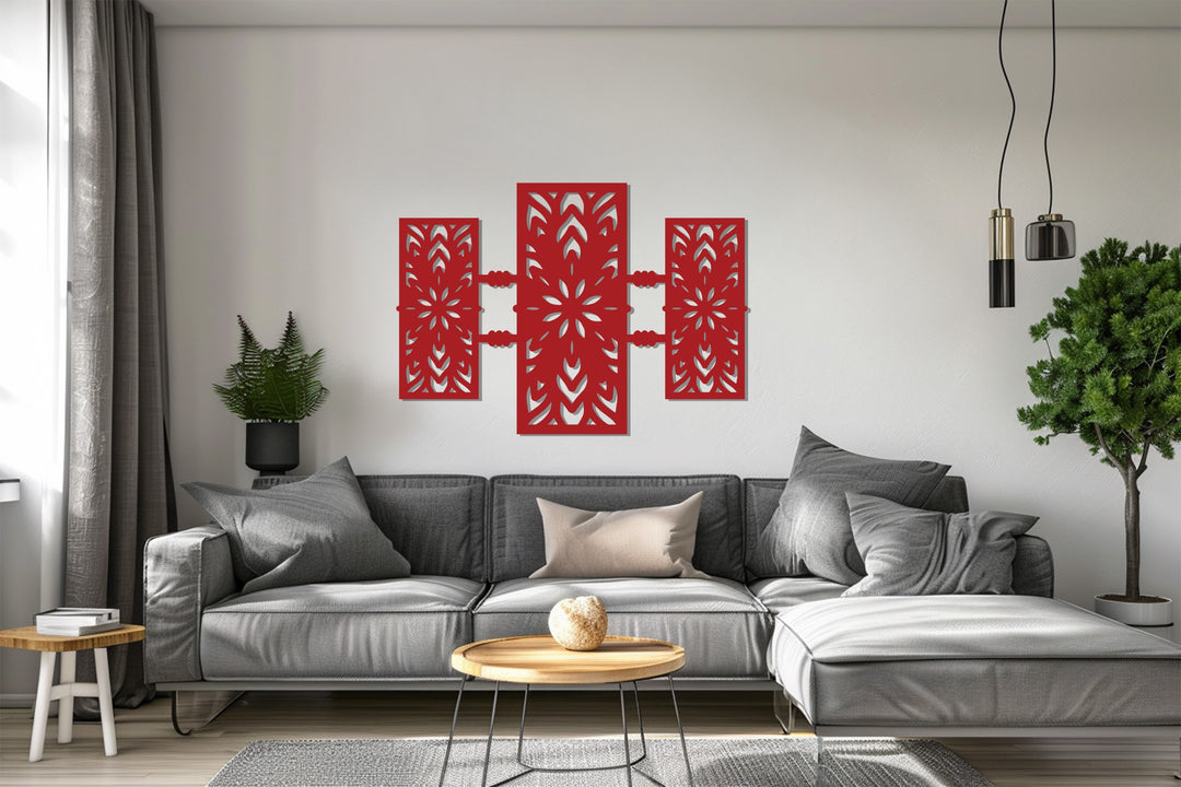 التناغم الهندسي – أنماط حديثة فن جداري معدني