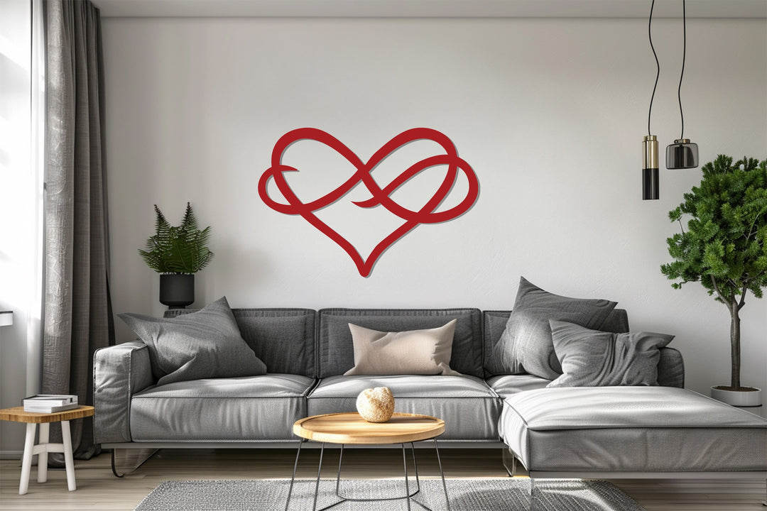 Infinity Heart – Modern Love Metal Wall Art
