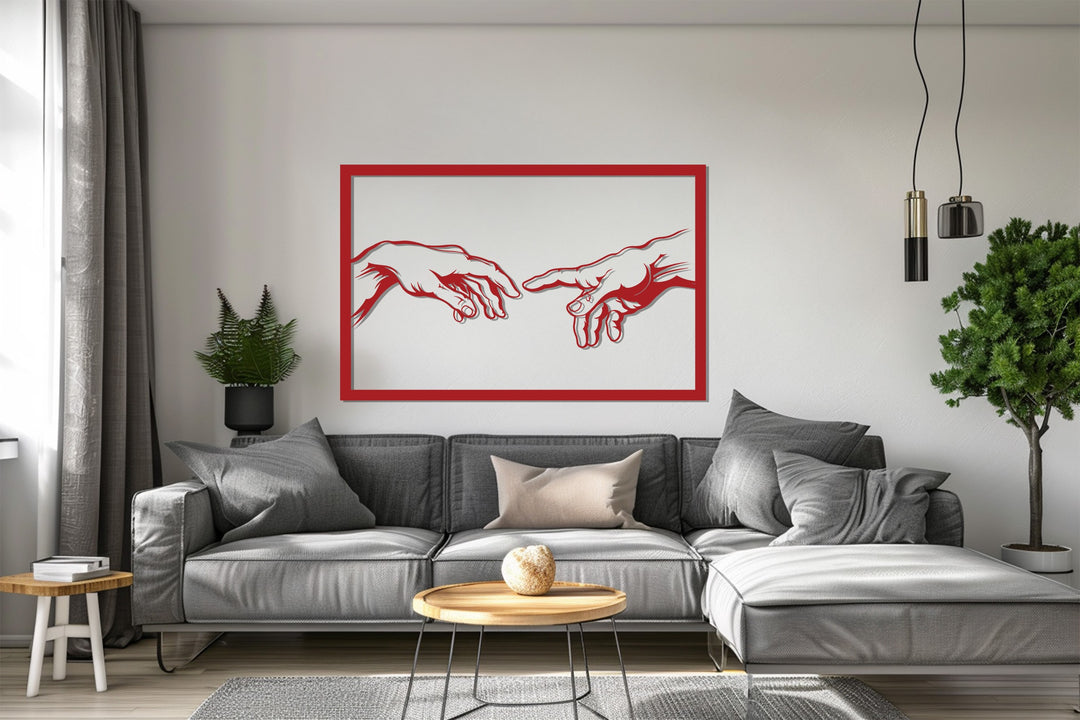Creation Hands Metal Wall Art – Inspired Sacred Design