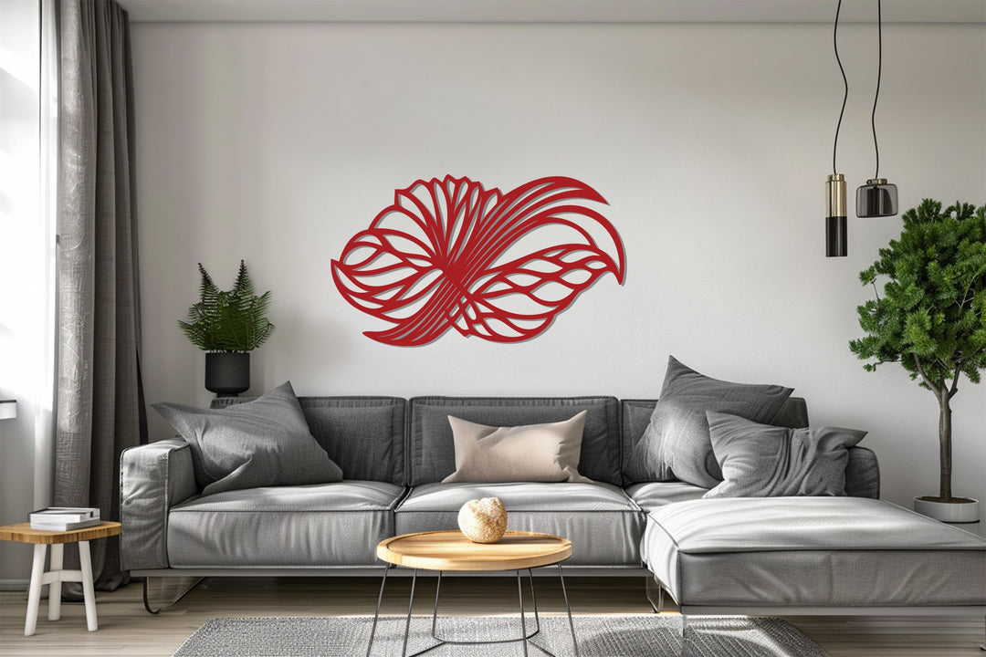 Abstract Floral Wings – Modern Metal Wall Art