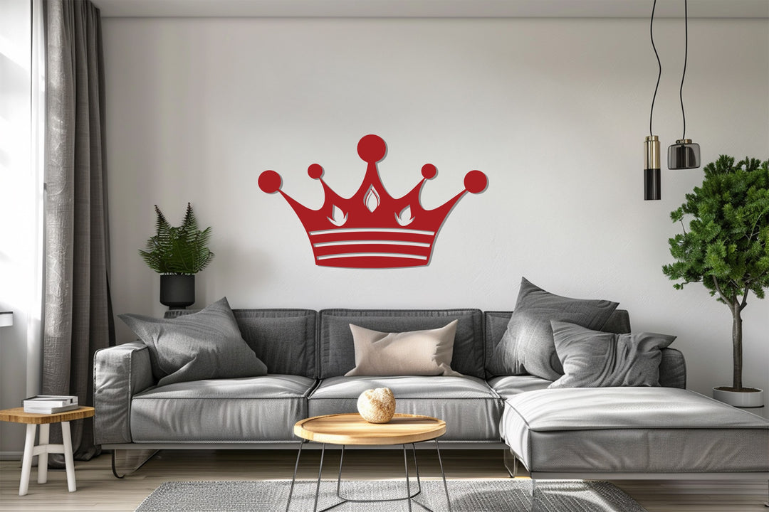 Crown Silhouette – Regal Metal Wall Art
