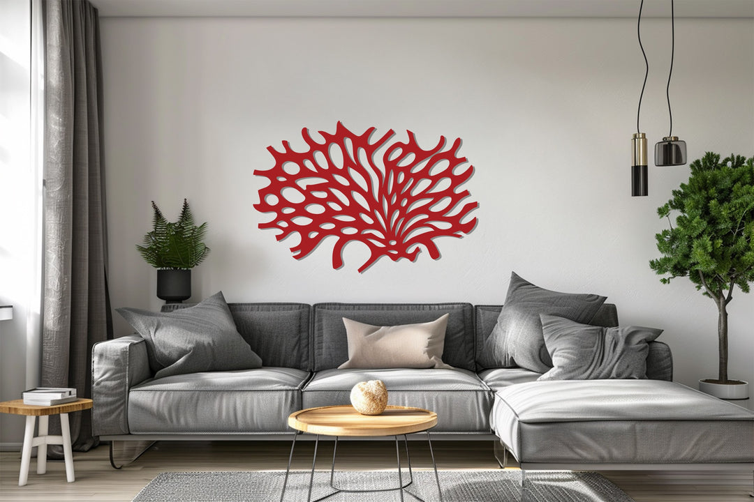 Organic Coral Metal Wall Art – Modern Abstract Nature-Inspired Décor