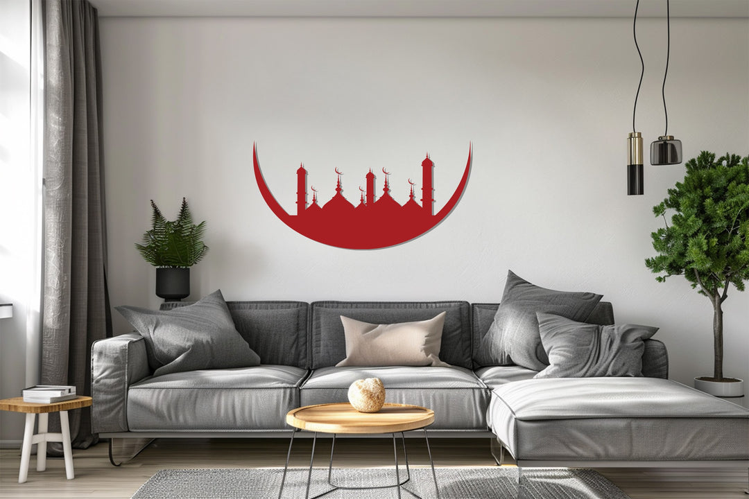 Crescent moon Islamic wall art